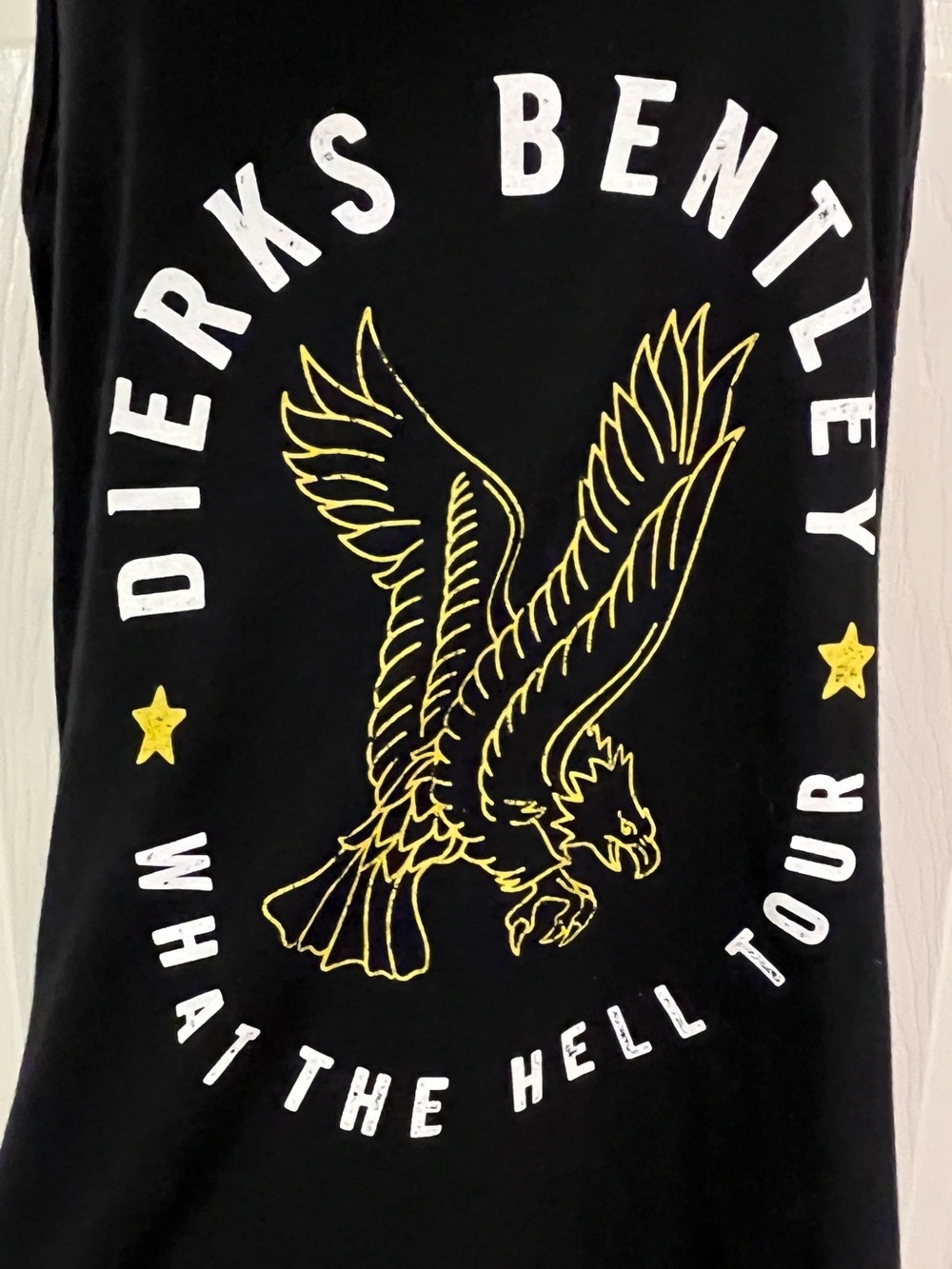 Dirks Bentley Black Graphic Tank Top - What The Hell Tour 2017 Black Album XL